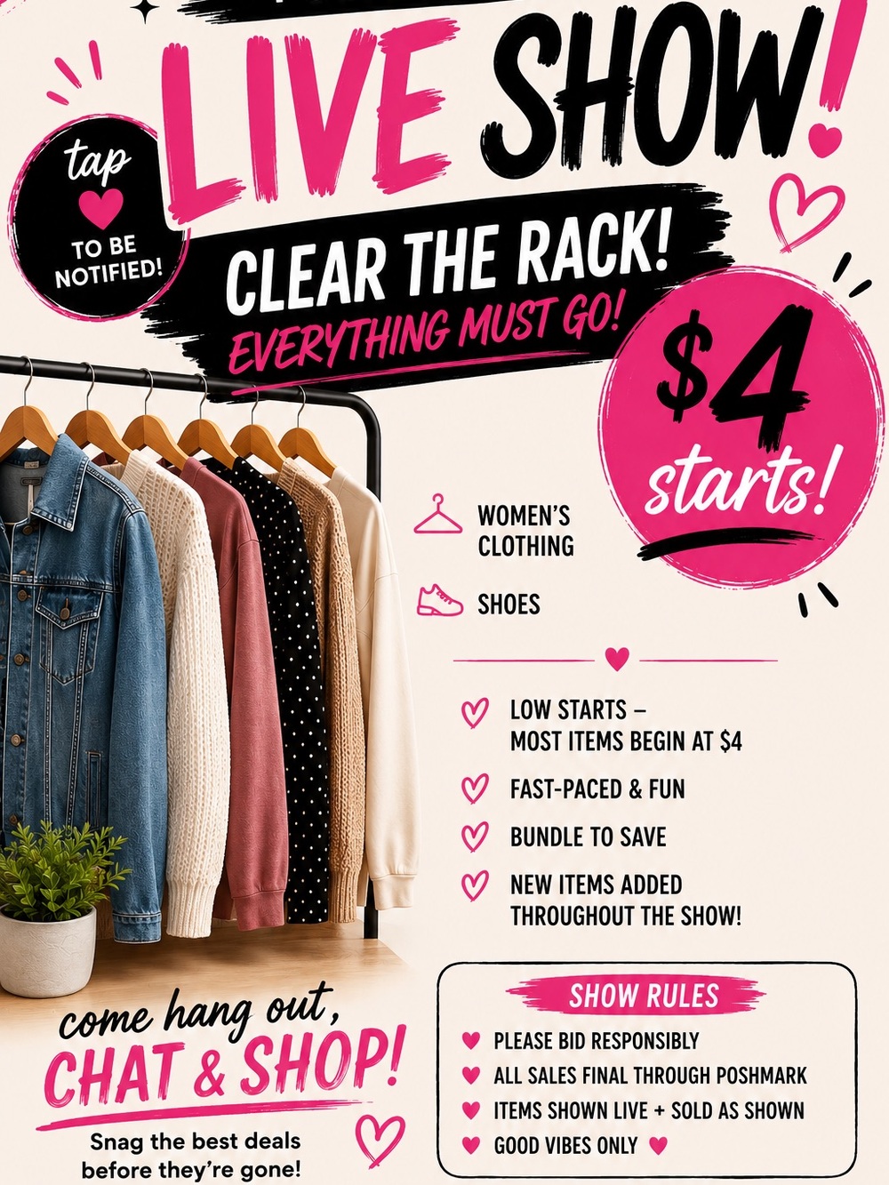 $4 Live Show Clearance Rack - Women's Clothing & Shoes